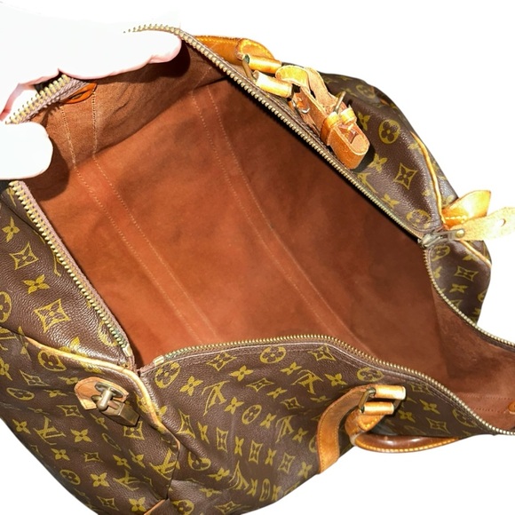 Louis Vuitton Monogram Keepall 50 with Vachetta Leather Luggage Tag - Picture 11 of 12
